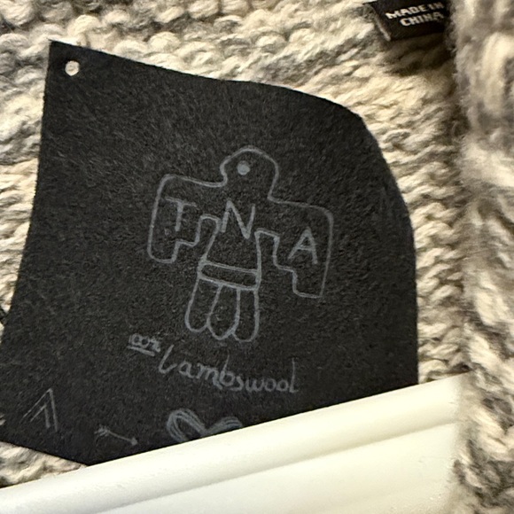 TNA Cream and Black Patterned Sweater - Picture 2 of 2